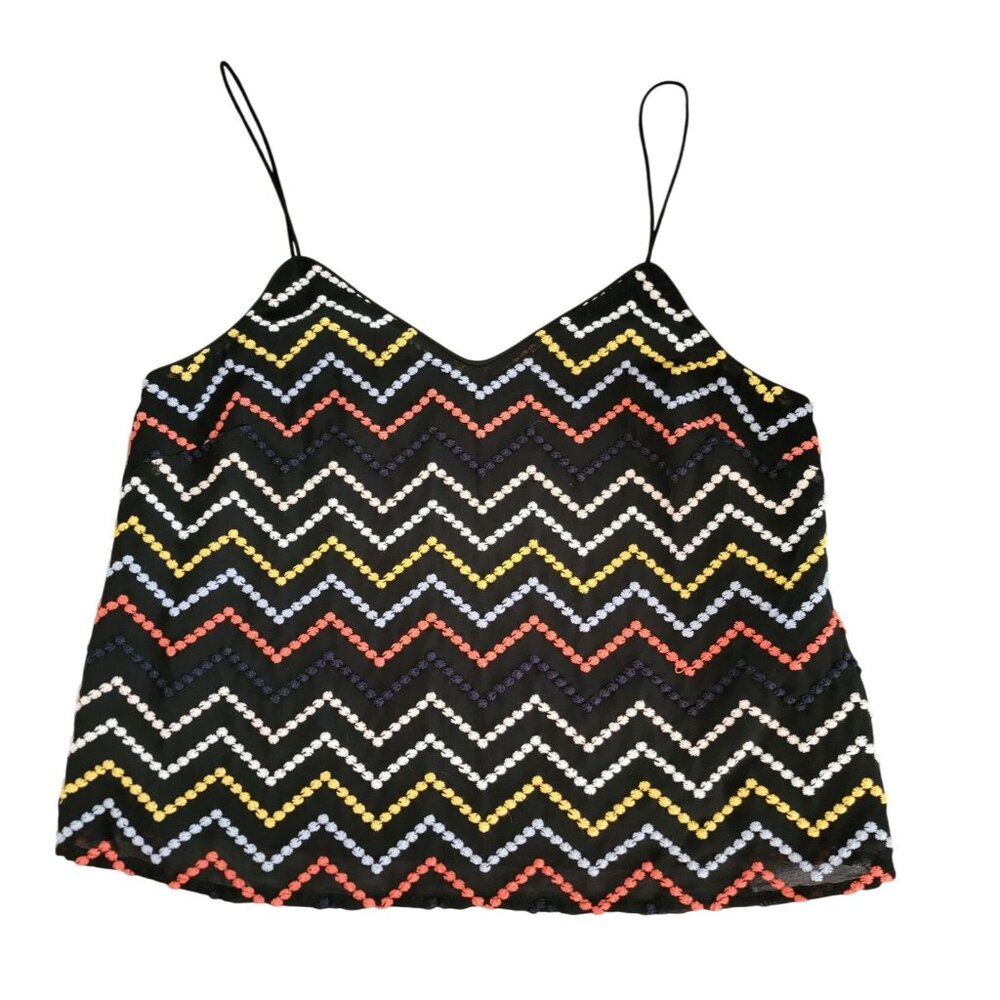 WAYF Multicolor Zigzag Cami Top M